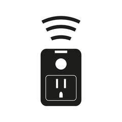 Canvas Print - Wi-fi smart plug simple icon