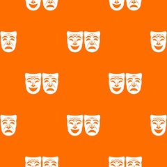 Wall Mural - Happy and sad mask pattern seamless