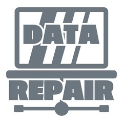 Poster - Pc data repair logo, simple style