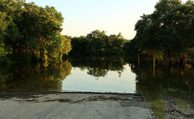 Wall Mural - Flooding on the Brazos River in Texas