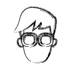 Poster - Man with glasses icon vector illustration graphic design