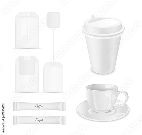 disposable paper tea cups and saucers