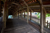 Fototapeta Uliczki - The ancient architecture of the Vietnamese village