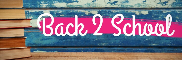 Poster - Composite image of back to school text against white background