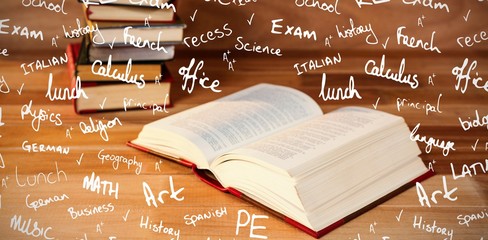 Poster - Composite image of school buzzwords