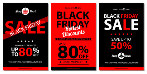 Wall Mural - black friday poster