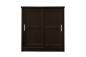 Wall Mural - Wooden cabinet isolated.