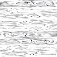 Seamless wood grain gray pattern. Wooden texture light curve vector background.