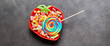 Colorful lollipop and candy sweets