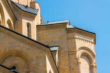 Fototapete - Details of Sameba cathedral in Tbilisi, Georgia