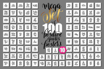 mega set of 100 positive quotes posters