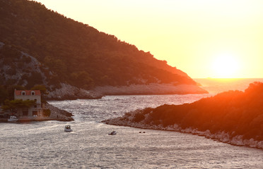 Wall Mural - Sunset on Lastovo Island, Croatia