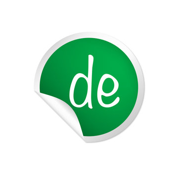 runder Sticker grün - Webadresse