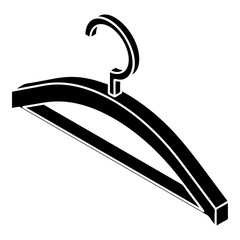 Sticker - Clothes hanger icon, simple style
