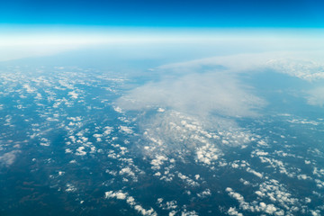  Flying Through Beautiful Landscape Of Earth Clouds