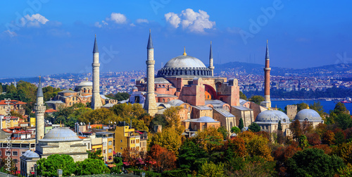 Fotografía Hagia Sophia basilica in Istanbul city, Turkey