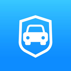 Canvas Print - car security icon