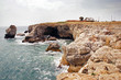 Rocky cliffs over the Black Sea in Bulgaria