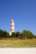 Lighthouse in Shabla, Bulgaria over the blue sky