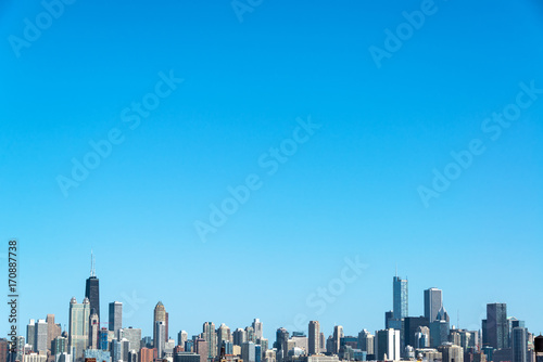 Plakat Chicago Skyline and Sky
