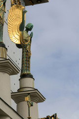 Wall Mural - Angel. Statue. Othmar Schimkowitz. Am Steinhof Church of St. Leopold built by Otto Wagner between 1902 and 1907. Vienna. Austria.