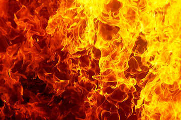 Poster - Fire flames background. Original flame and graphic effect.