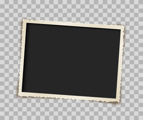 Fototapete - paper retro photo frame vector design