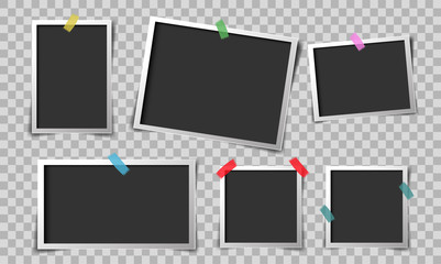 Poster - paper retro photo frame vector design