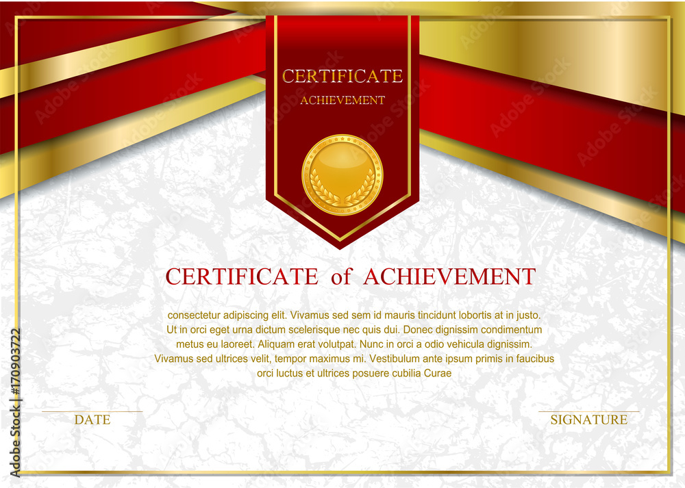 frame certificate background design template, gold detailed certificate ...