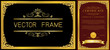 © vat2522 - Gold border design, frame photo template, certificate template with luxury and modern pattern,diploma,Vector illustration