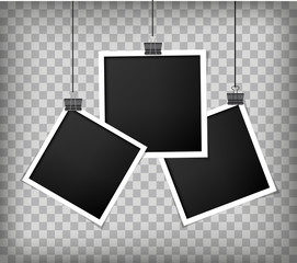 Poster - paper retro photo frame vector design