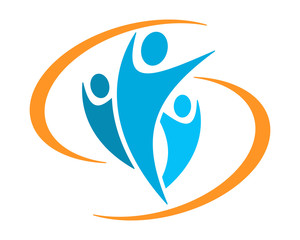Wall Mural - blue silhouette human shape figure character icon image vector
