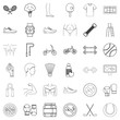 © ylivdesign - Hockey icons set, outline style