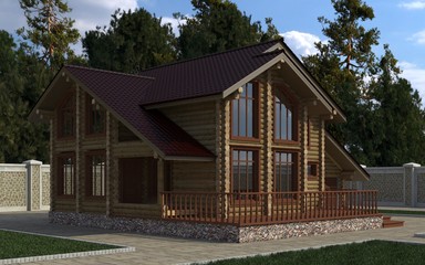 House Photorealistic Render 3D Illustration