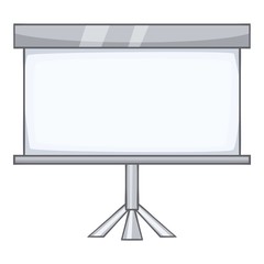 Poster - Projection screen icon, cartoon style