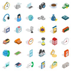 Poster - Email icons set, isometric style