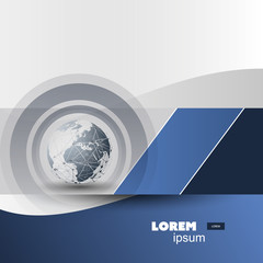 Poster - Abstract Background, Brochure Template Creative Vector Design for Your Business - Global Networks Concept