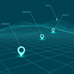 data visualization background . futuristic design hud element . navigation way. geoposition with lor