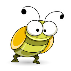 Wall Mural - Funny Cartoon Bug - handmade clip-art vector