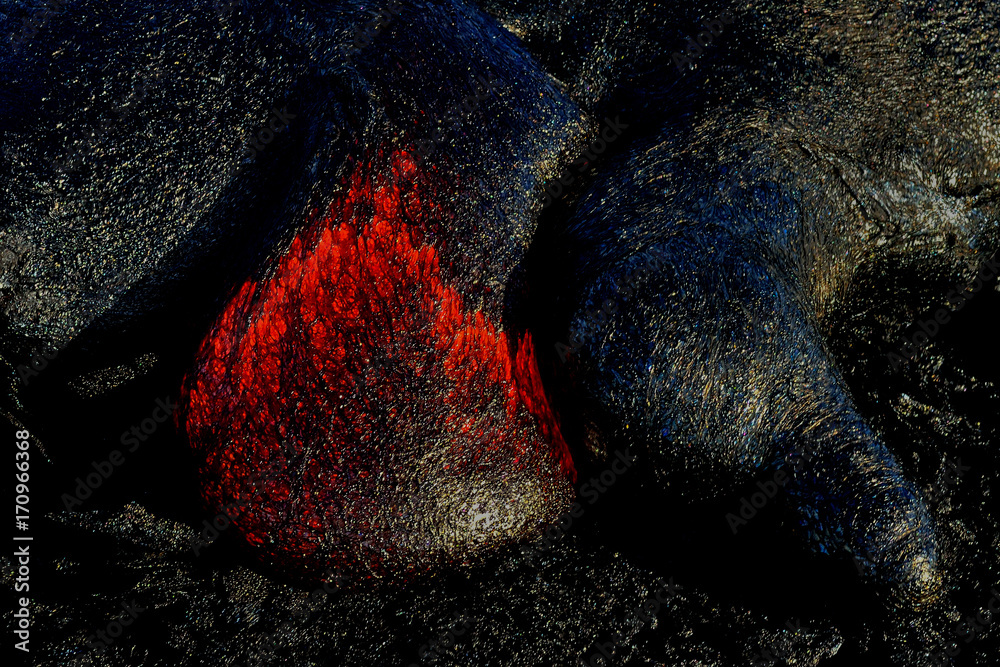 Hawaii Big Island Kilauea volcano - obrazy, fototapety, plakaty 
