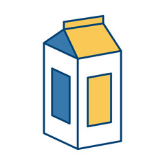 packaging milk box icon vector illustration graphi design