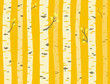 Autumn aspen tree pattern