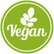 sbi1 SymbolButtonIcon sbi - german: Symbol Vegan mit grünen Moringa Oleifera Blättern - english: icon vegan with green leafs - xxl g5502