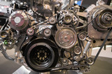 Fototapeta  - Close up of diesel engine