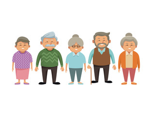 Poster - Cute grandparents cartoon icon vector illustration graphic design