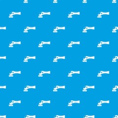 Poster - Grinder machine pattern seamless blue
