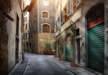 Narrow street of Florence