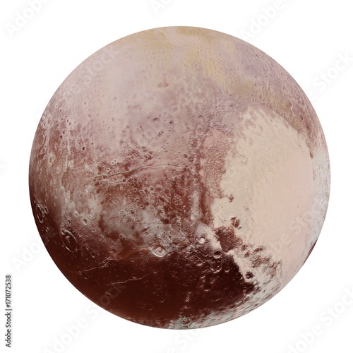 Fotomural Pluto - the heavenly body in the solar system, 3d rendering, elements of this image furnished by NASA