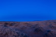 landscape of beautiful sandy desert in evening 