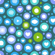 © tovovan - Different color simple communication seamless pattern